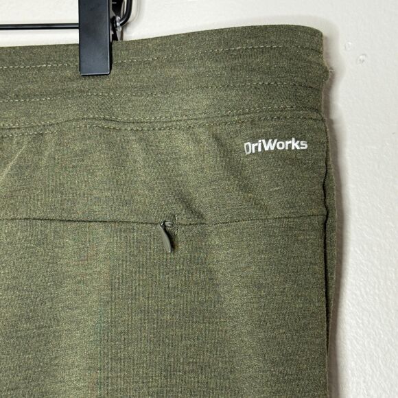 Athletic Works Mens Knit Jogger 2XL Olive Green Heather Soft Training Gym Hiking - Picture 9 of 10